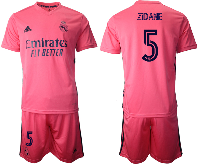 Men 2020-2021 club Real Madrid away #5 pink Soccer Jerseys